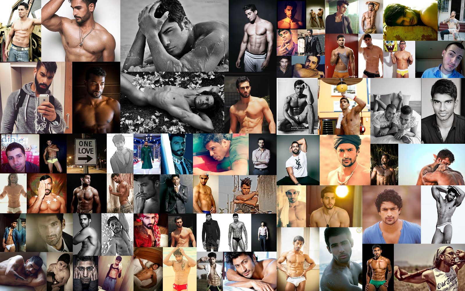 Shirtless South Asian Men