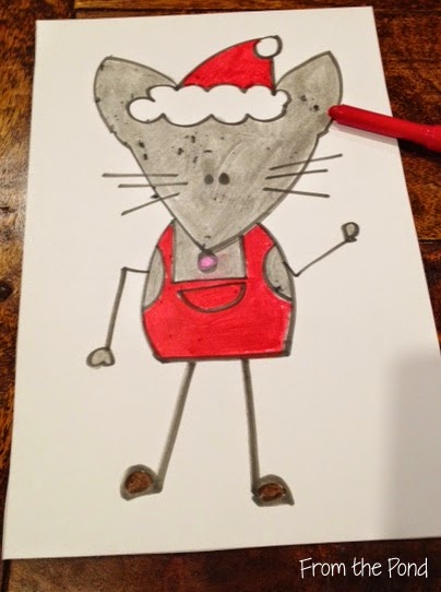 Blog Hoppin': Christmas Mouse Directed Drawing