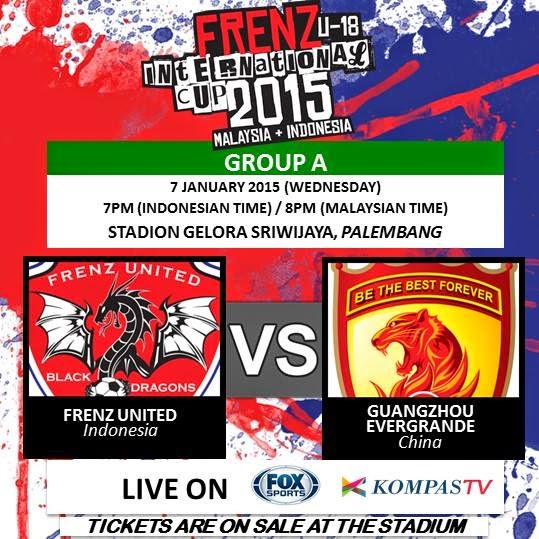 Frenz United Indonesia vs Guangzhou Evergrande FIC 2015 Frenz United Indonesia vs Guangzhou Evergrande FIC 2015