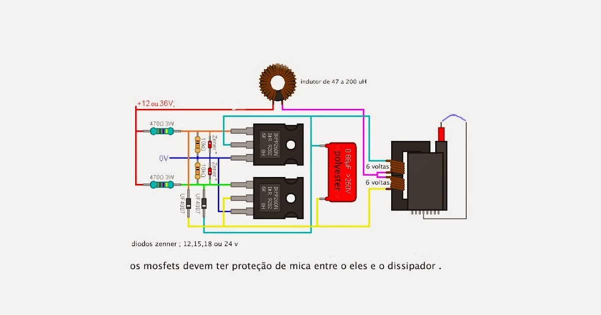 Projetos ao Quadrado: Mazilli ZVS Flyback Driver