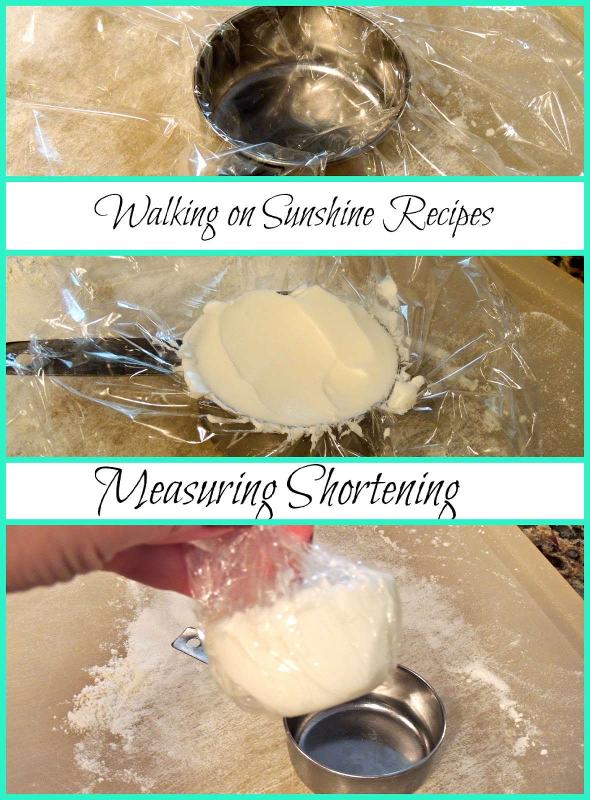 How to Measure Shortening or other Sticky Ingredients Cooking Tips