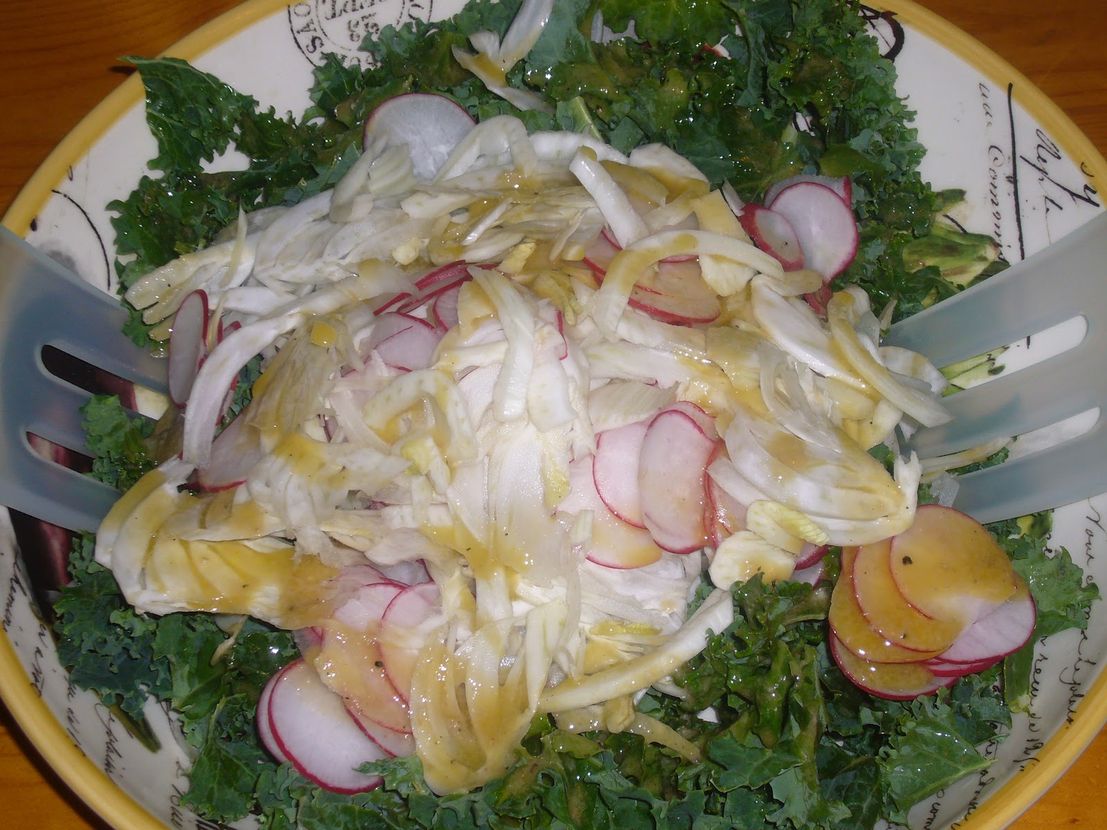 Kitchen Sink Diaries Kale, Fennel, Radish Salad