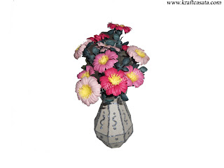 3D Craft Flower Vase