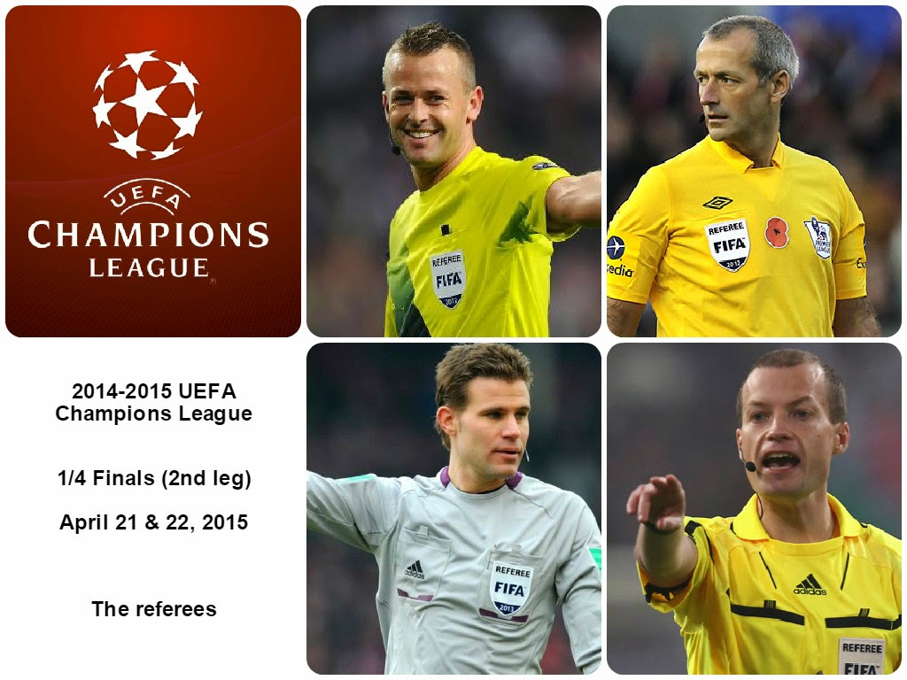 FIFA Referees News 20142015 UEFA Champions League Quarter Final