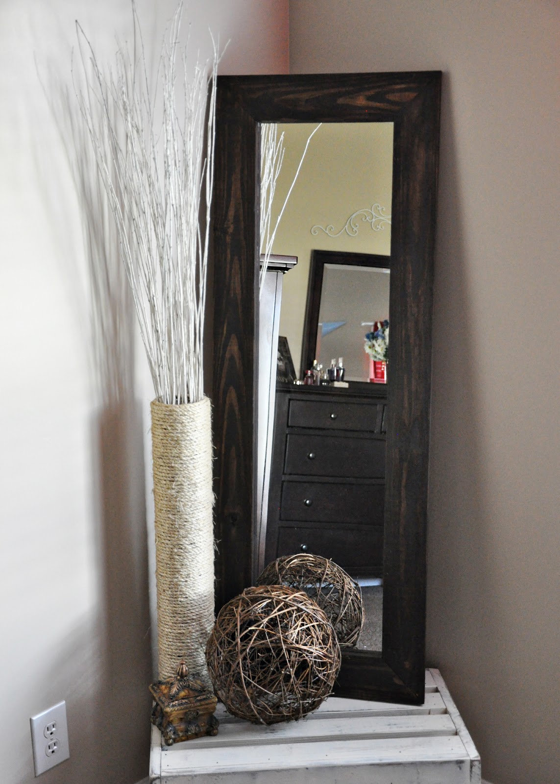 me & j... the everday DIY Full Length Mirror & Floor Vase