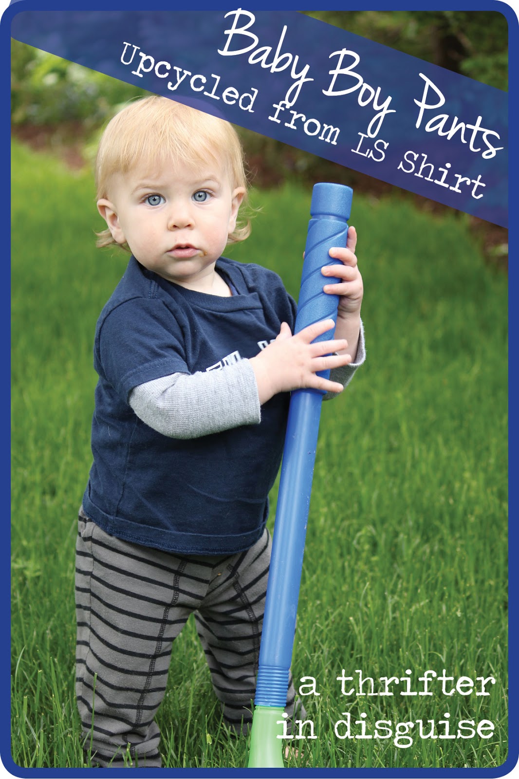 A Thrifter in Disguise DIY Upcycled Baby Boy Knit Pants