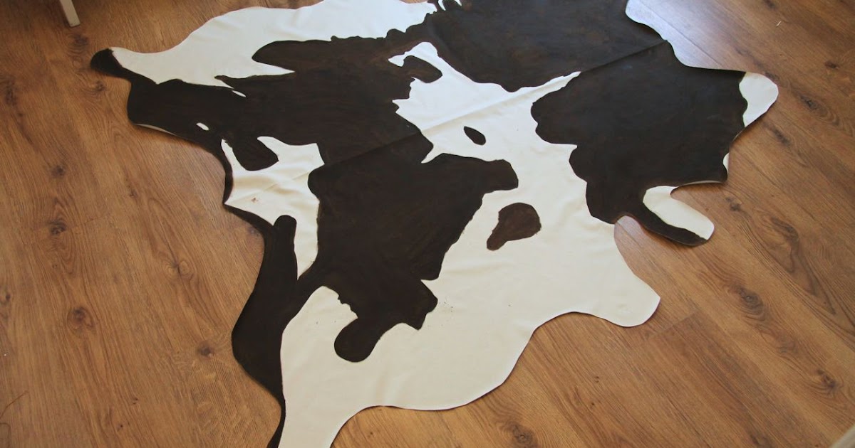 DIY Tutorial Faux Cowhide Rug