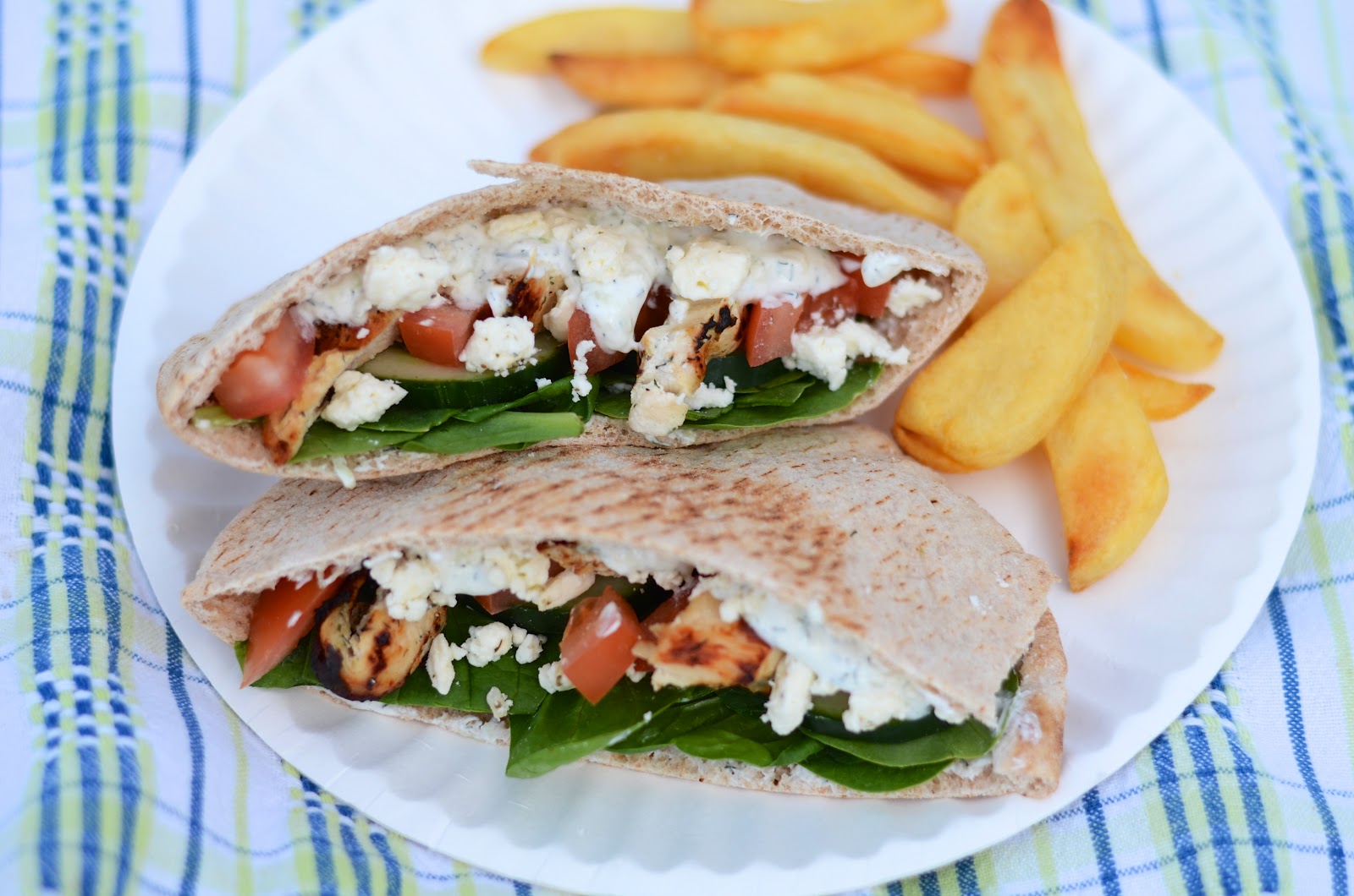 No Wooden Spoons Greek Chicken Pita's {Recipe}