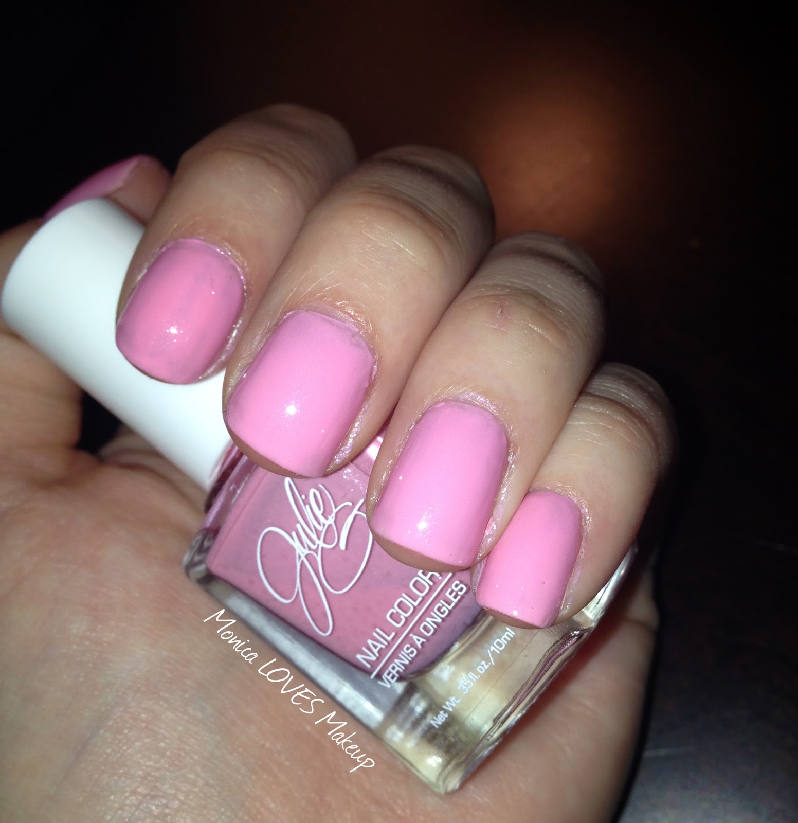 Monica LOVES Makeup Julie G Nail Color "Cotton Candy"
