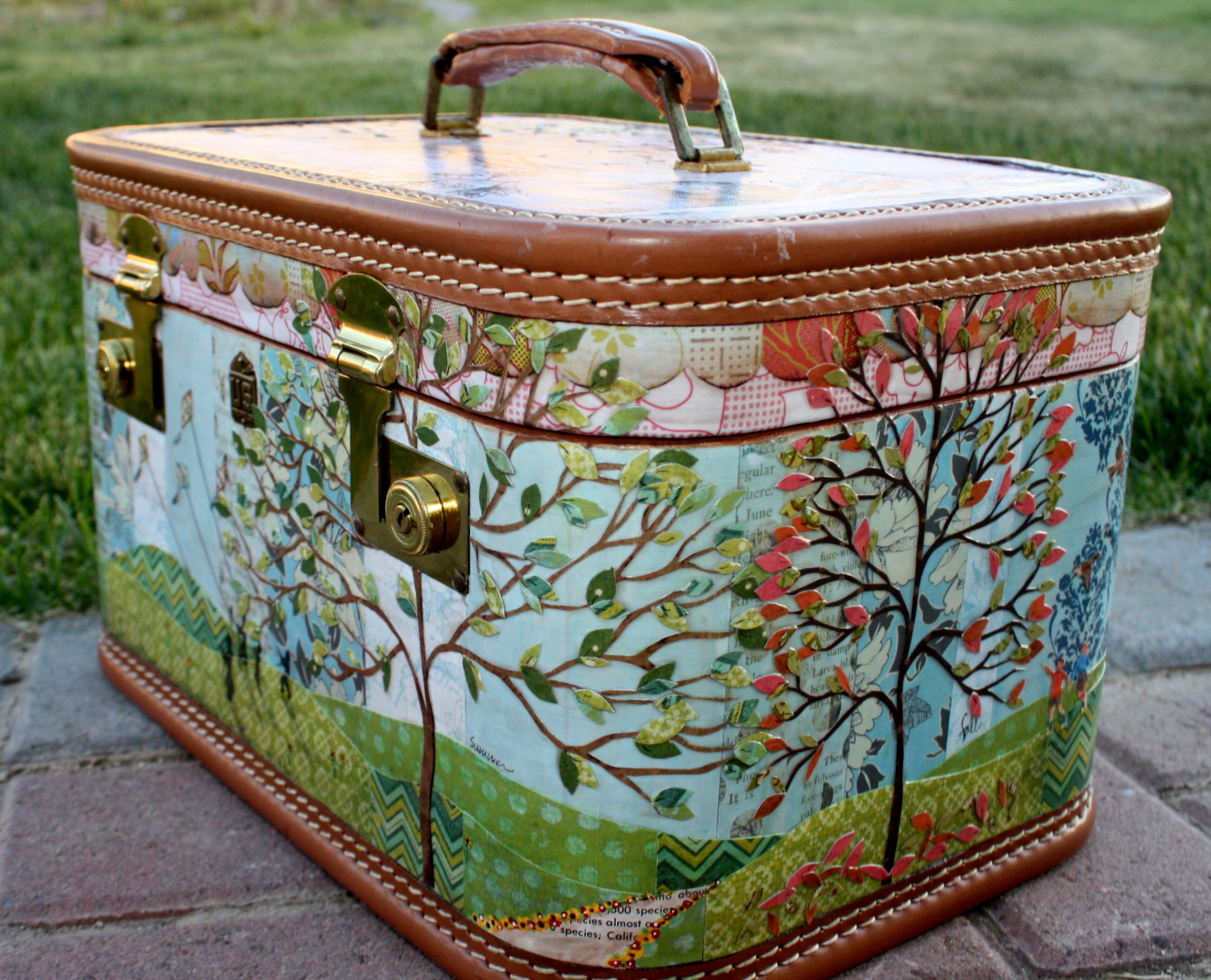 Camille McClelland Transformation of a Vintage Train Trunk