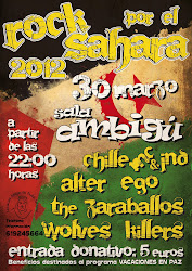 Cartel de Rock por el Sáhara 2012