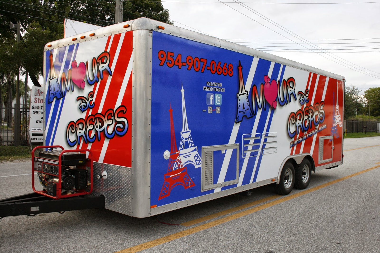 Food Truck Concession Trailer Vinyl Wrap Fort Lauderdale Florida