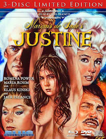 Marquis de Sade's Justine Blu-ray cover