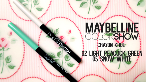 Maybelline ColorShow Crayon Kohl snow white light peacock green