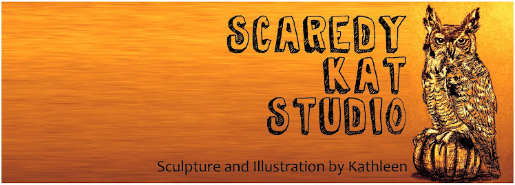 Scaredy Kat Studio- Sculpture and Illustration by Kathleen