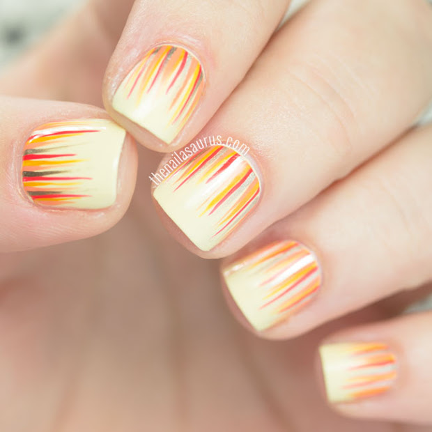 31dc2015 yellow nails with waterfall