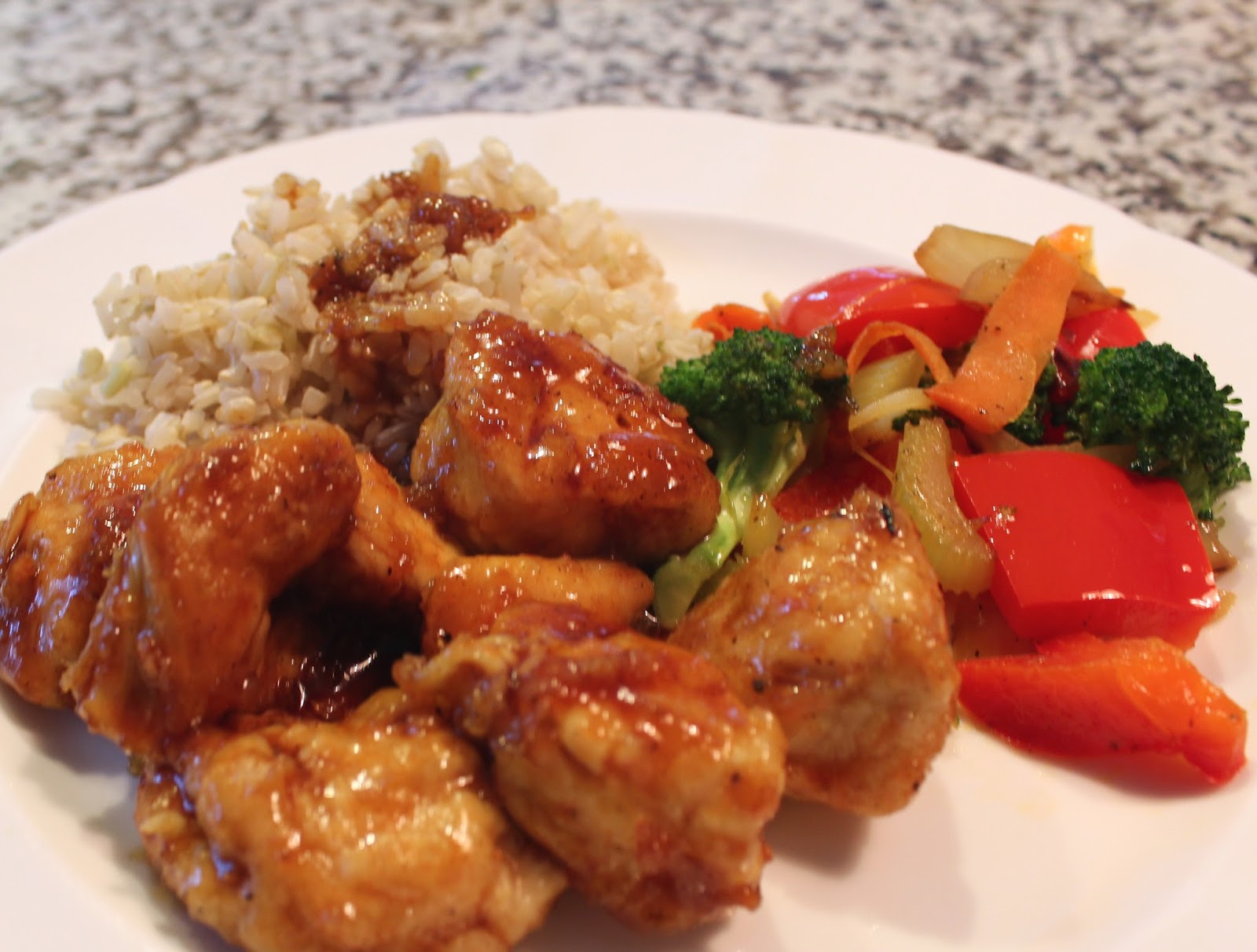 Hey, Mom! What's For Dinner? Orange Chicken with StirFried Veggies
