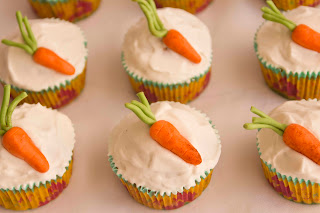 Cupcakes de zanahoria y nata
