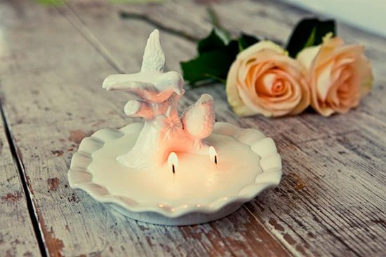 romantic candle decoration for st. valentine's day
