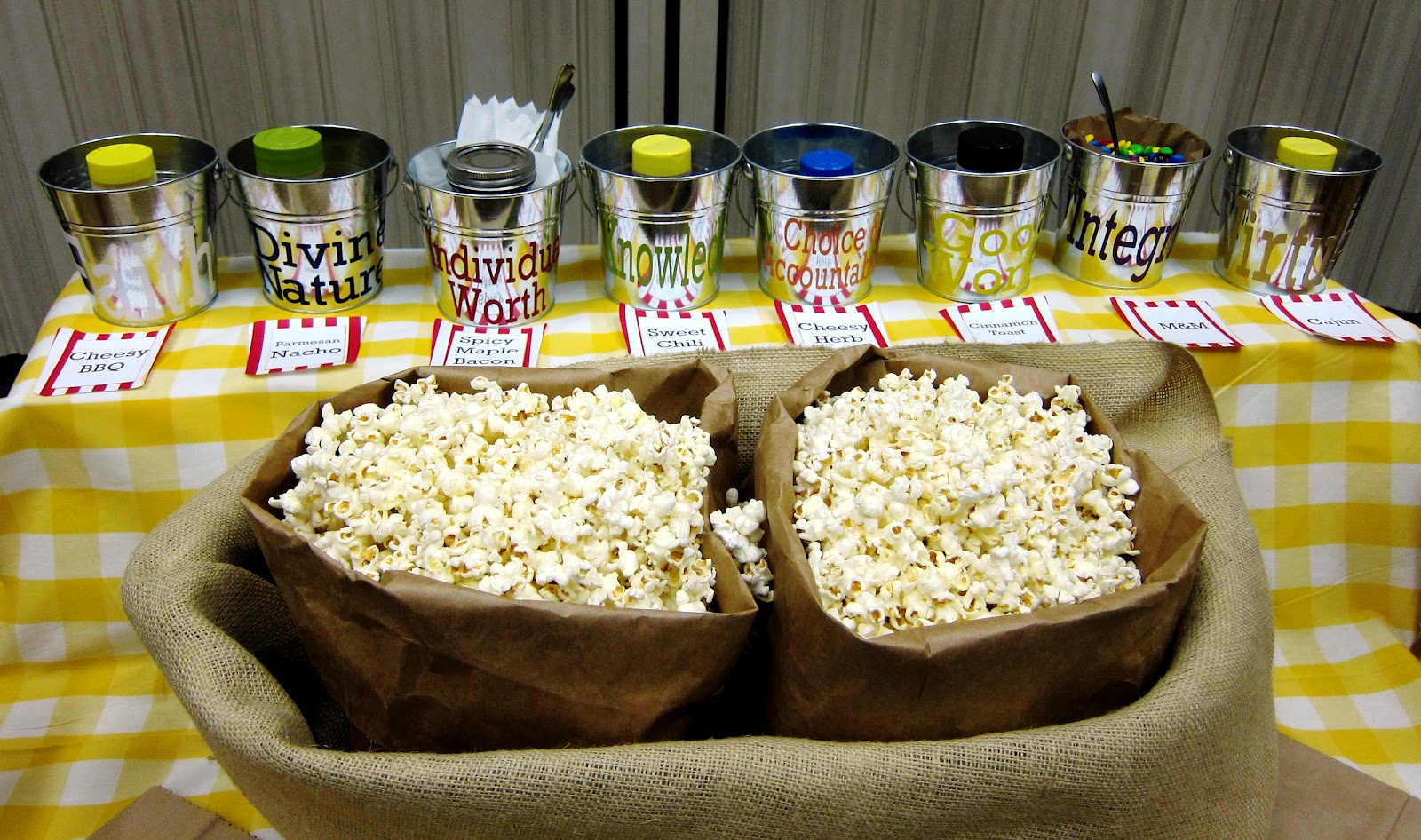 fresh juniper DIY Popcorn Bar