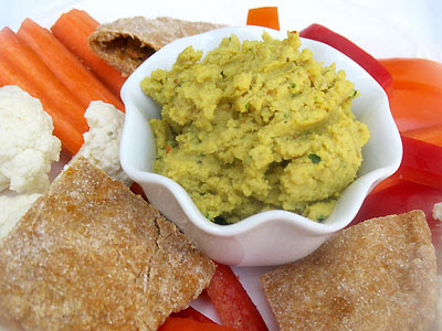 Indian-style spicy hummus