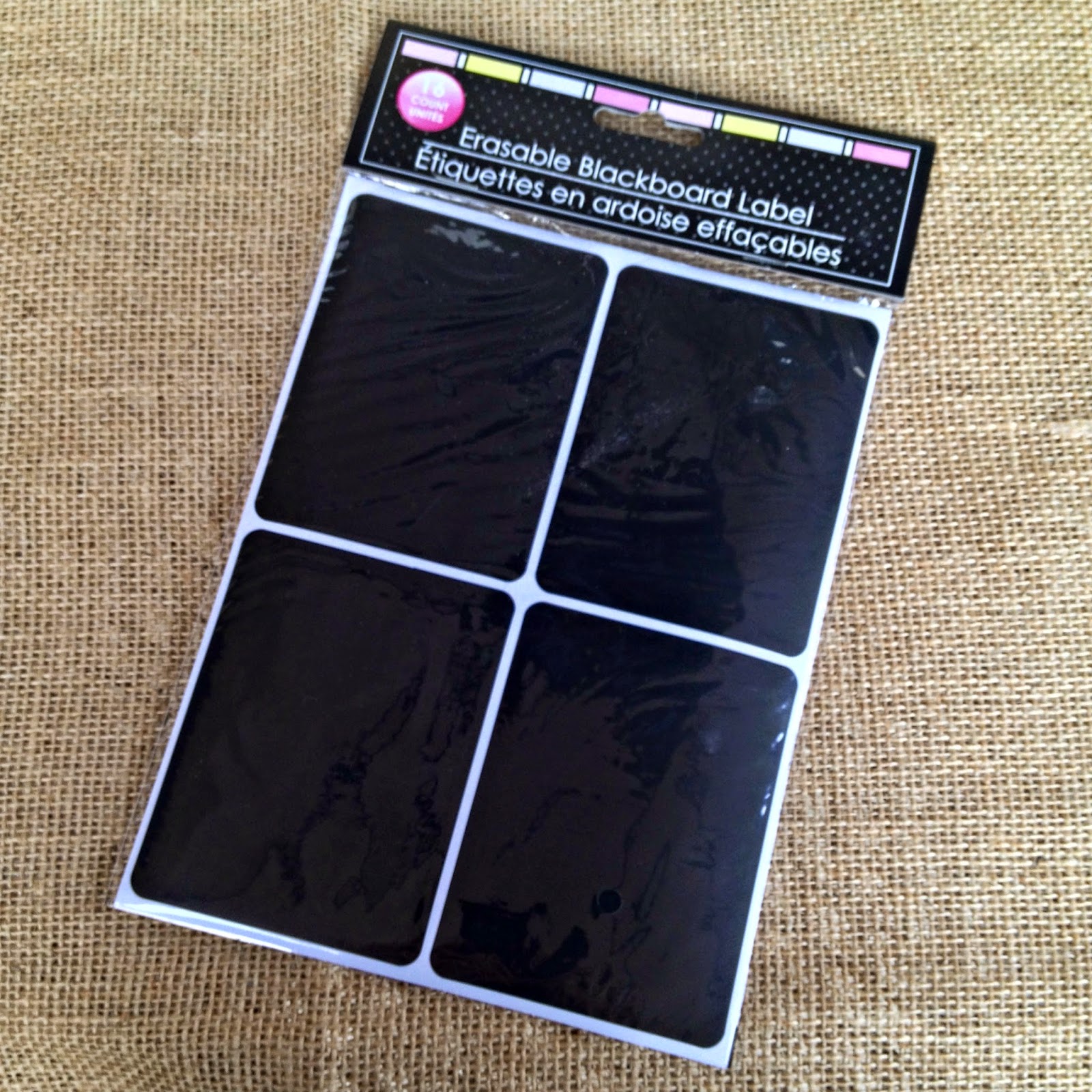 Crafty in Crosby Chalkboard Labels from Dollar Tree