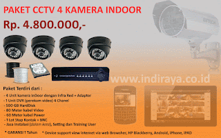 harga paket kamera CCTV 4 chanel murah