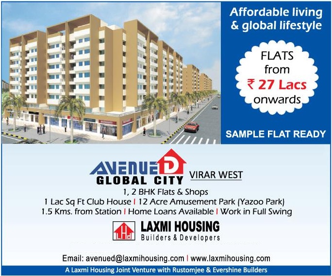 Mumbai Properties Avenue Global City 1, 2 BHK Flats and shops at