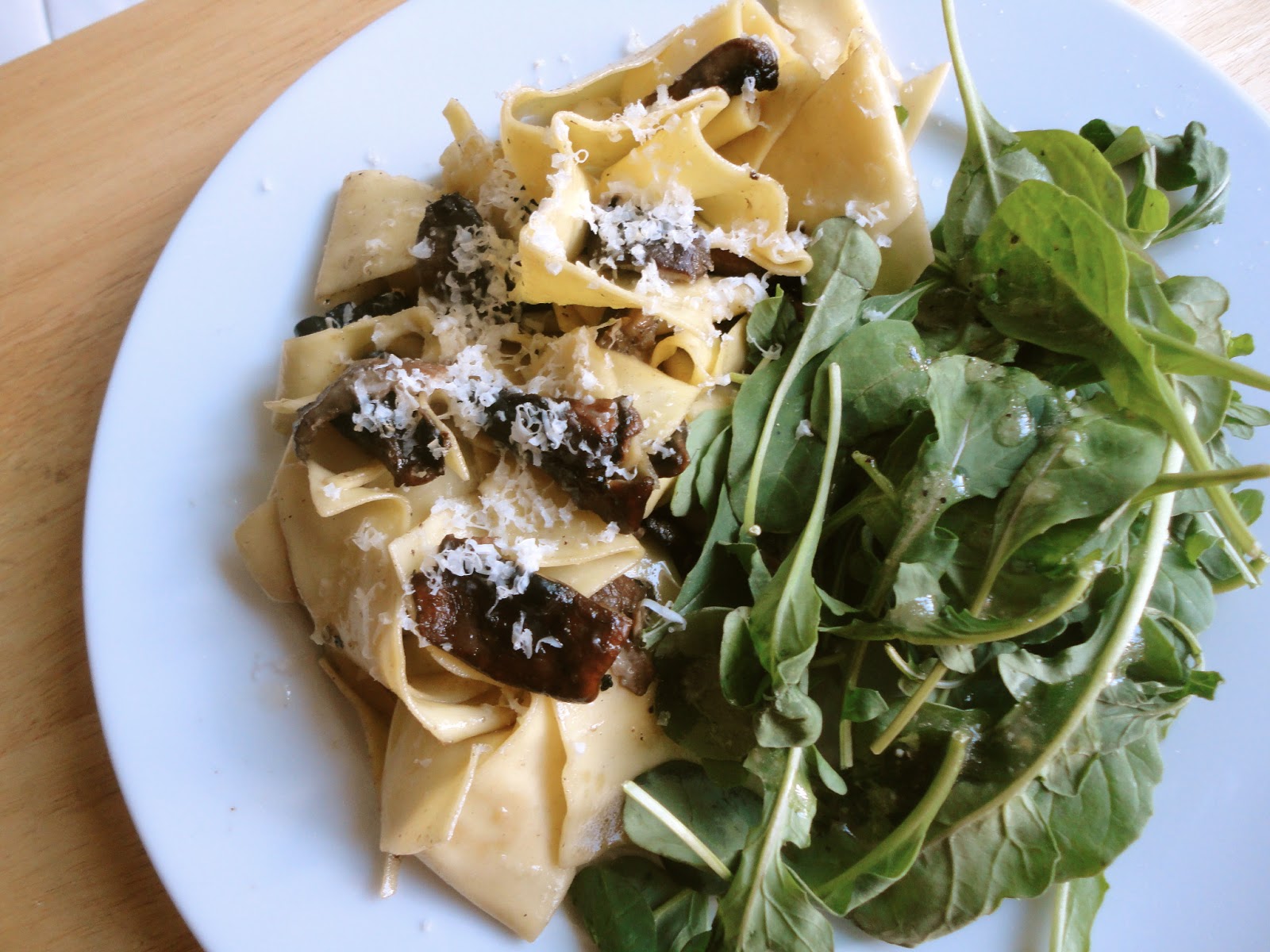 My Kitchen and Food Adventures Pappardelle and Mushrooms with Truffle