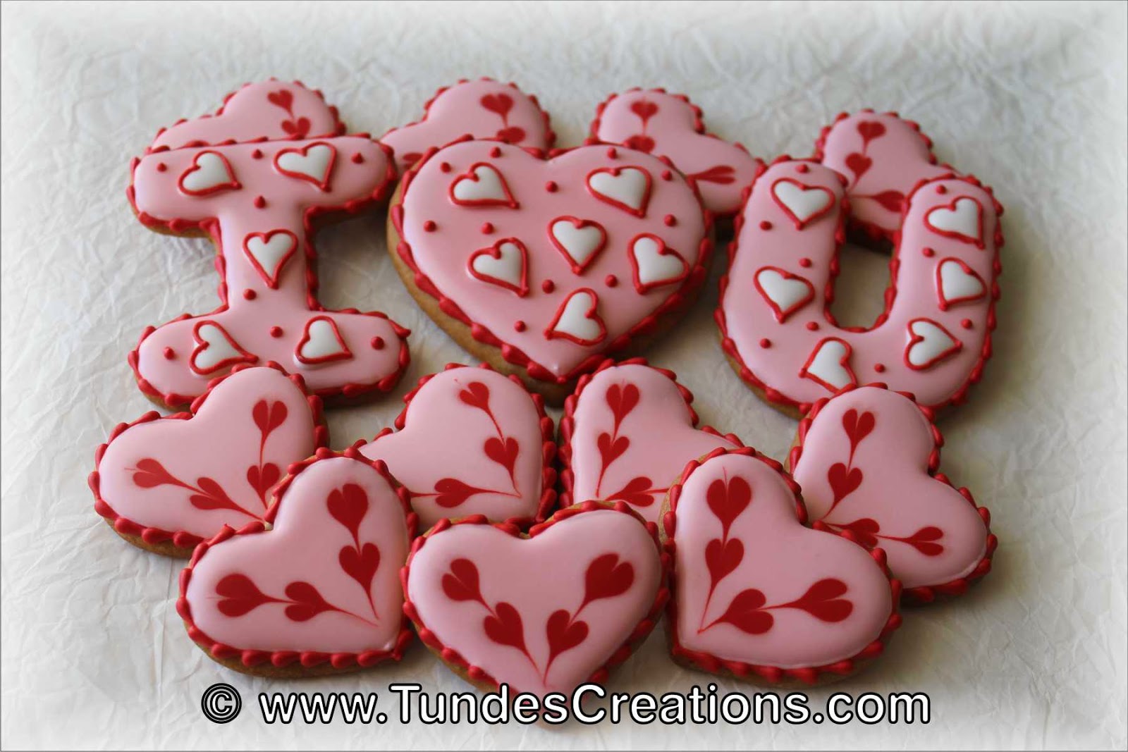 I heart U cookies