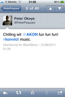 Akon And Psquare Tweets T o Each Other + Video of Psquare Discussing International Collaboration 5