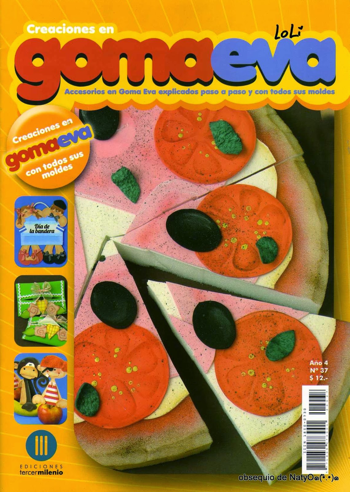 como hacer una pizza de goma eva - Revistas de manualidades gratis