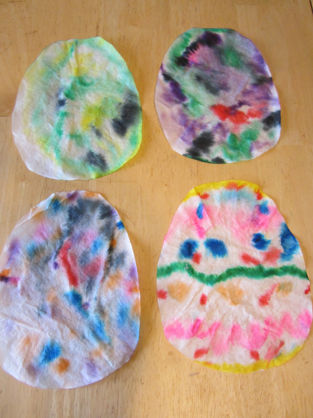 . You Pinspire Me . Coffee Filter Easter Eggs