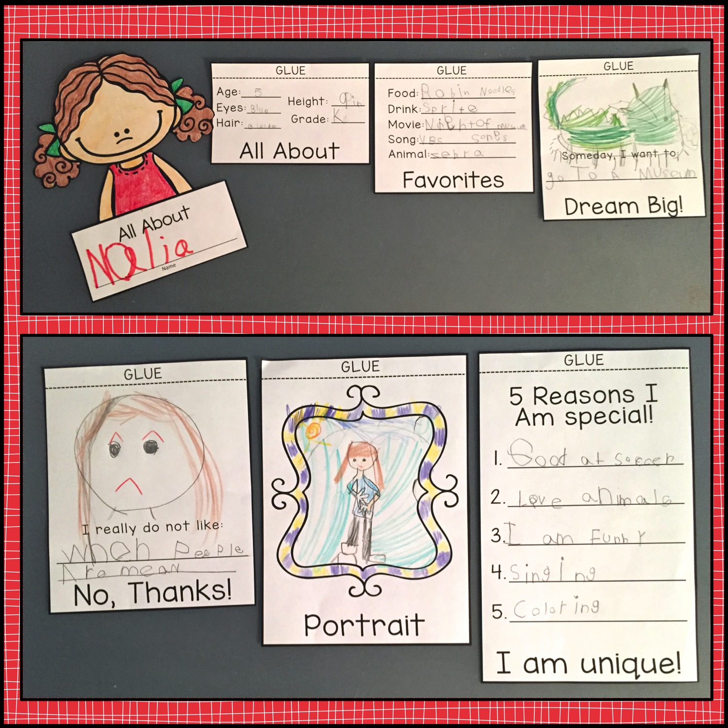 The Barefoot Teacher All About Me Flip Book Back to School