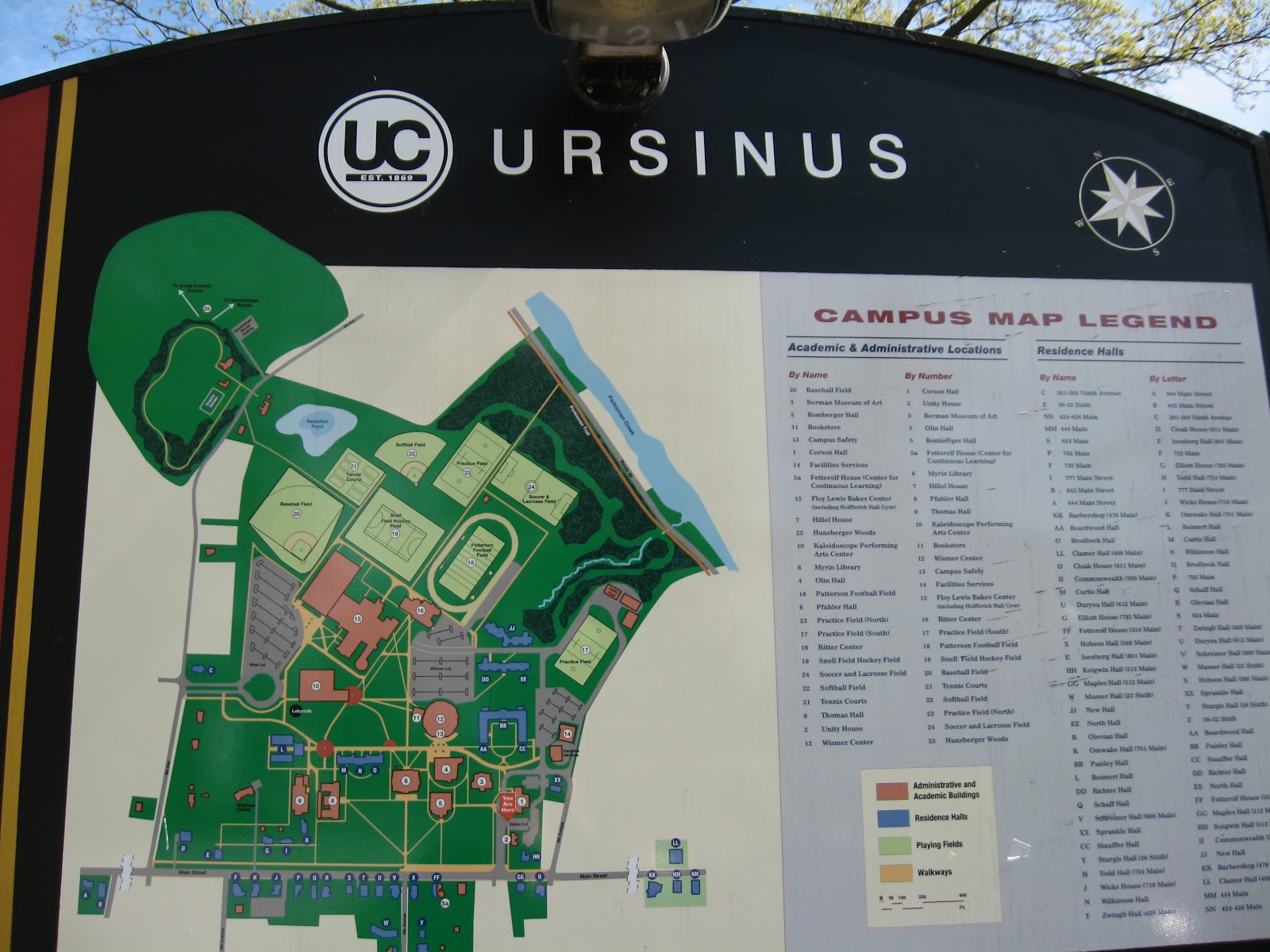 Ursinus College Campus Map