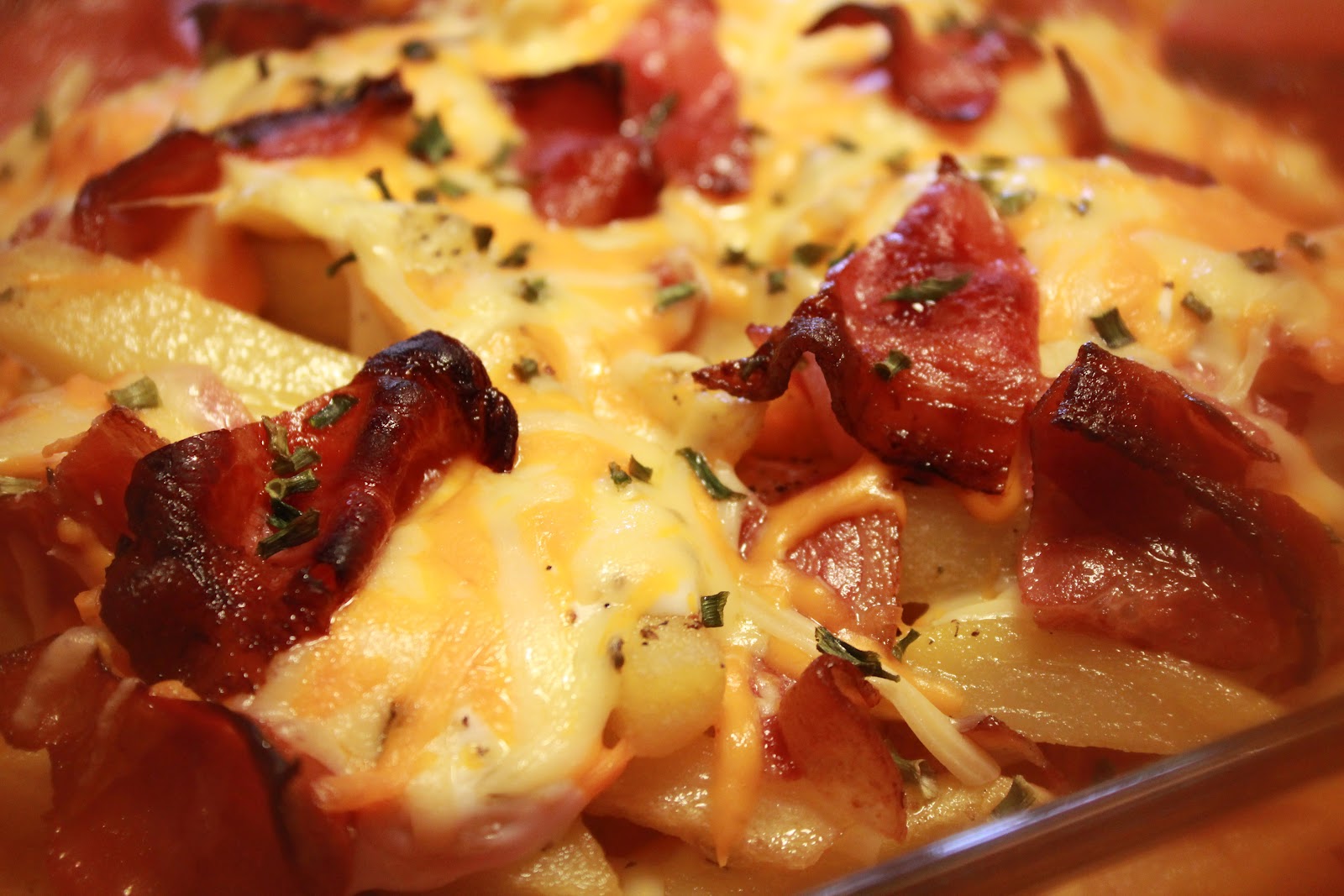 Bacon&cheese fries ideas al horno