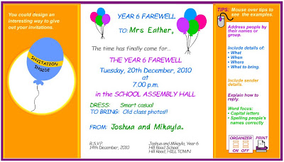 The Functional Text: INVITATION CARD EXAMPLES