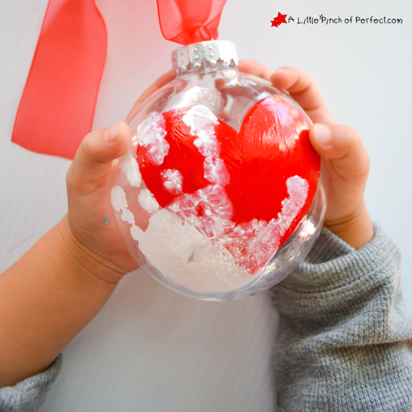 handprint keepsake ornament that