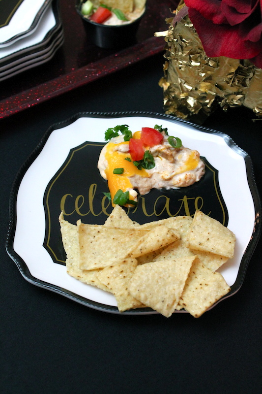Warm Rosarita Bean Dip Party Appetizer Ideas LAURA'S little PARTY