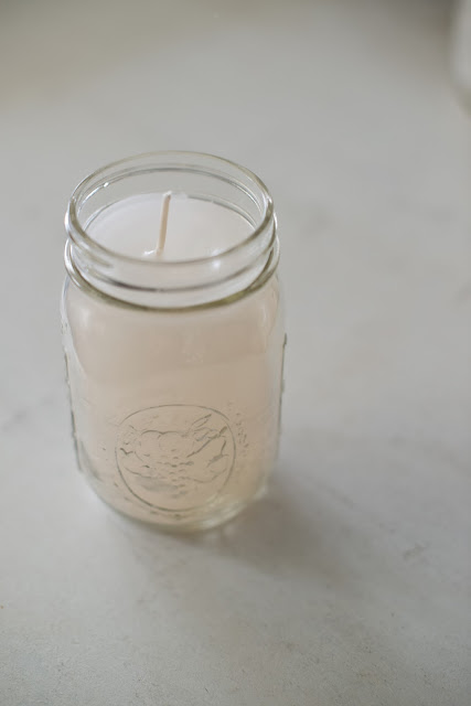 DIY canning jar candle tutorial