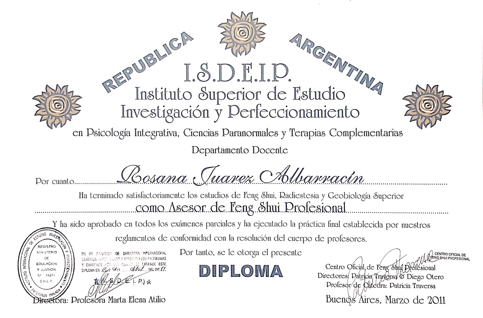 Estudios Cursados_Agradecimientos y diplomas