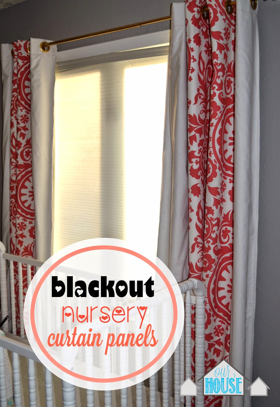 Our House in the Middle of Our Street Blackout Curtain Panels for the