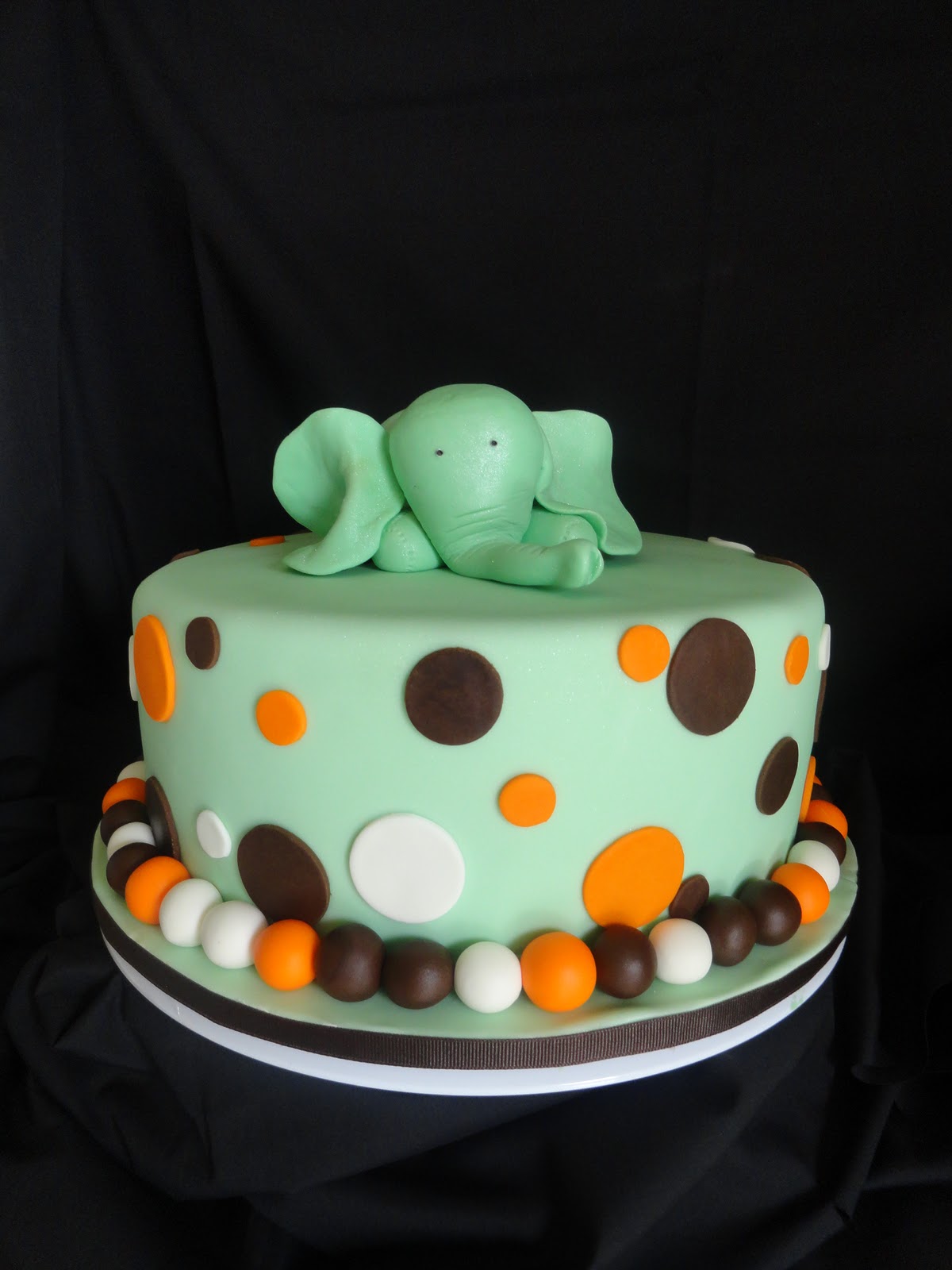 Pink Little Cake: Elephant Baby Shower Cake