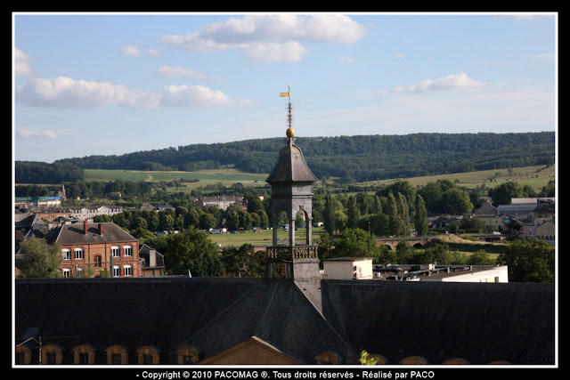 Vue du Clocheton du Dijonval,de la ville Sedan