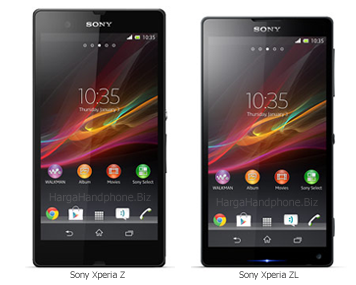 Sony Xperia Z dan Sony Xperia ZL