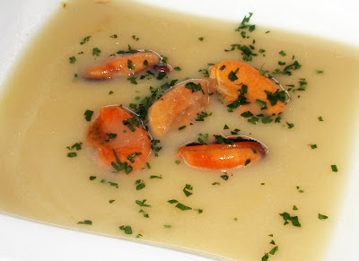 crema de mejillones