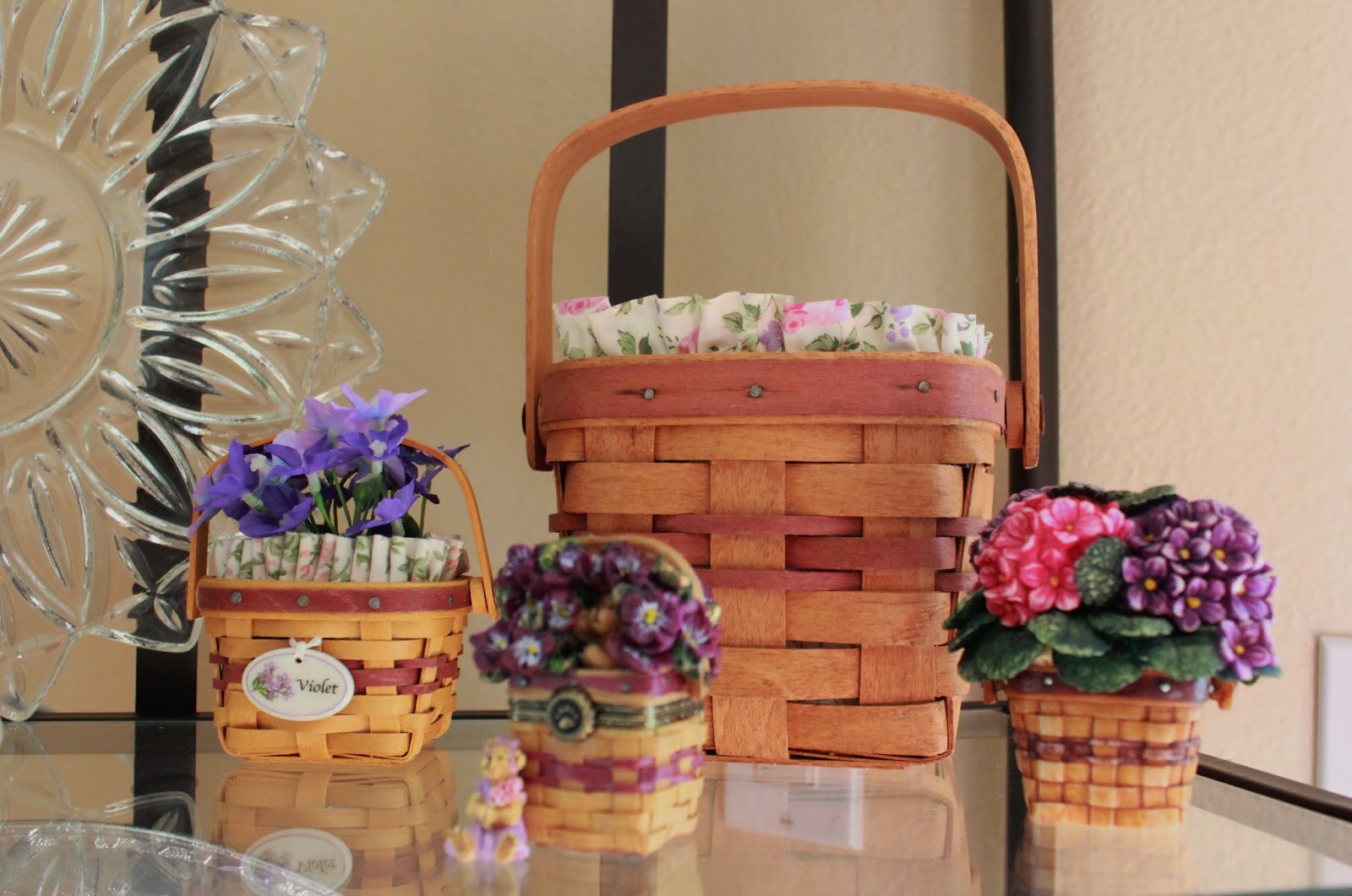 NEW Longaberger Collector Club May Series Mini Petunia Basket Liner
