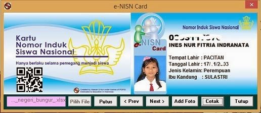 ENISN BERBASIS DAPODIK DENGAN FOTO SISWA Kumpulan