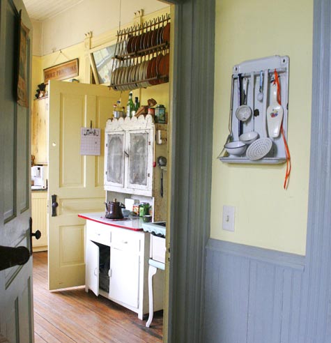 shabby chic kitchen distressed vintage cabinet