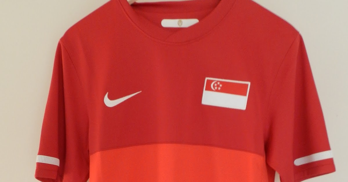 My Collection of National Football Shirts Singapore